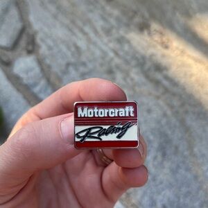 Vintage Enamel Motorcraft Racing pin